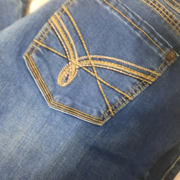 Wallflower Luscious Curvy Women's Jeans Size 17 Blue Denim Boot Cut 34x31 - Picture 3 of 10
